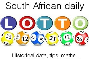 South African daily lotto. Historical data, maths... Pretoria, Villieria