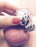 Prevents a slave from pulling out his penis from a chastity cage. Buy from South Africa, Pretoria, Villieria